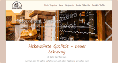 Desktop Screenshot of metzgerei-karl-korn.de